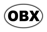 OBX Outer Banks sticker decal 5" x 3"