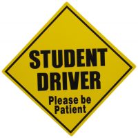 Student Driver Please Be Patient Bumper Sticker Caution Sign Car Decal 5